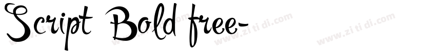 Script Bold free字体转换
